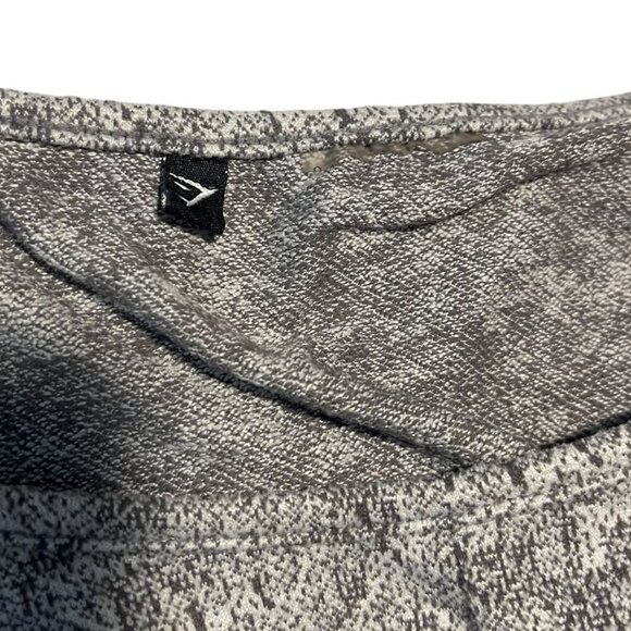 Gymshark Women's S Fleur Texture Charcoal Marl Long Sleeve‎ Crop Top Workout Gym - Picture 7 of 7